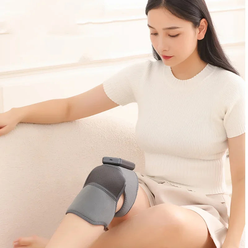 New Household Smart Electric Heating Knee Massager Adjustable Heat Levels for Warm Massage Pain Relief and Muscle Relaxation
