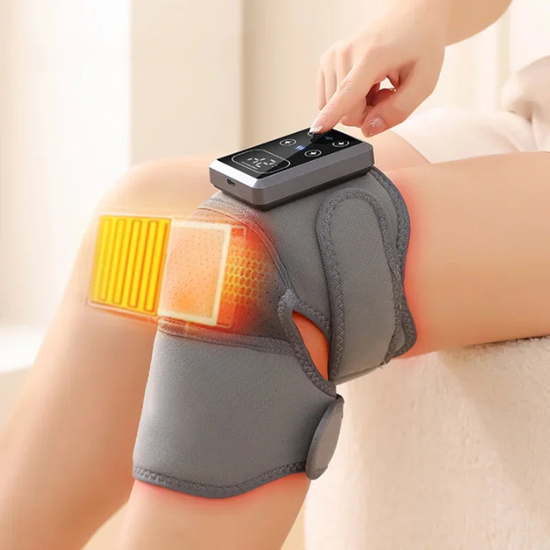 New Household Smart Electric Heating Knee Massager Adjustable Heat Levels for Warm Massage Pain Relief and Muscle Relaxation