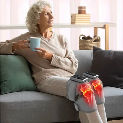 New Household Smart Electric Heating Knee Massager Adjustable Heat Levels for Warm Massage Pain Relief and Muscle Relaxation